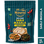 Manpras Sabji Masala - Natural, No Preservatives, No Artificial Flavours 50 g Pouch