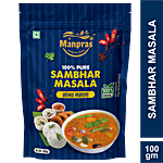 Manpras Sambhar Masala - Natural, No Preservatives, No Artificial Flavours 100 g Pouch