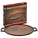 Trm Cast Iron Multi/Dosa Tawa - Induction Friendly, Non-Stick, 31 cm 1 pc
