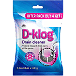 D-Klog D-Klog Drain Cleaner Powder 40 g (Pack of 5)