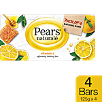Pears Naturale Vitamin C Refreshing Bathing Bar 125 g (Pack of 4)