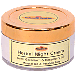 Khadi India Herbal Night Cream - Paraben Free 50 g