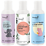 Windmill Baby Natural Cleaning Travel Pack Set 100 ml (Pack of 3)