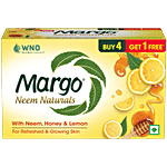 Margo Neem Naturals Honey & Lemon 100 g (Buy 4 Get 1 Free)
