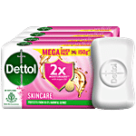 Dettol Skincare Moisturizing Beauty Bathing Soap Bar with Argan Oil 600 g (150g - Pack of 4)