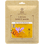 Khadi Essentials Ubtan Sheet Mask - With Turmeric & Saffron, For Glow & Radiance 25 ml