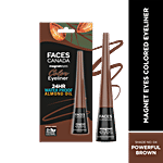 Faces Canada Magneteyes Colored Eyeliner - Long-Lasting, 24 Hrs Waterproof 4 ml Powerful Brown