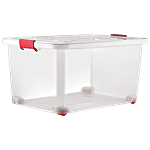 Nakoda Storage Container With Wheel & Lock Handle, Transparent, Venus 333 54 L