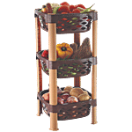 Nakoda Kitchen Storage Rack - Multipurpose Big III, Assorted Colour, Prestige 1 pc
