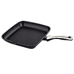 Prestige Die Cast Plus Aluminium Square Grill Pan - 24 cm, Black 3 L 