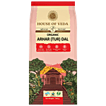 HOUSE OF VEDA Organic Arhar Tur Dal 500 g