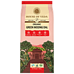 HOUSE OF VEDA Organic Green Moong Dal 500 g