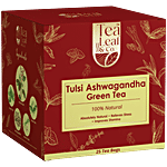 Tea Leaf & Co. Tulsi Ashwagandha Green Tea 45 g (25 Tea Bags x 1.8 g Each)