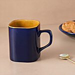 bb home Earth Coffee/ Milk/ Tea Mug - Hand Crafted Ceramic, Mystic Blue 300 ml