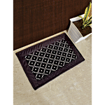 VTI Home Collection Cotton Polyester Hand Woven Door/Floor/Bath Mat - Soft, Durable & Washable 1 pc