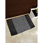 VTI Home Collection Cotton Polyester Hand Woven Door/Floor/Bath Mat - Soft, Durable & Washable 1 pc
