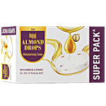 Bajaj Almond Drops Moisturising Soap - With Vitamin E, For Soft & Glowing Skin 125 g (Pack of 5)