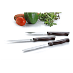 Crystal Knife Set With Rosewood Handle 3 pcs