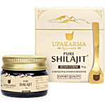 Upakarma Ayurveda Original & Pure Shilajit/Shilajeet Resin Form For Men & Women 10 g