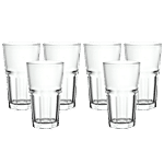 Sanjeev Kapoor Melbourne Long Drink Glass - Transparent 420 ml (Set of 6)