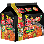 Nissin Geki - Hot & Spicy Korean Veg Flavoured Ramen Instant Noodles 400 g