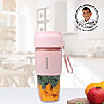 Wonderchef Nutri-Cup Portable Blender, USB Charging, Smoothie Maker, SS Blades, Rechargeable Blender, Pink 300 ml 