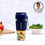 Wonderchef Nutri-Cup Portable Blender USB Charging - Smoothie Maker, SS Blades, Rechargeable Blender, Blue 300 ml 