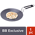 Wonderchef Hard Anodised Roti/Paratha Concave Tawa - 25 cm, Taurus, Black 1 pc