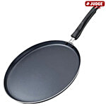 Judge by Prestige Everyday Aluminium Non-Stick Cookware Omni Tawa 25 cm - Black 1 pc (Free Spatula & Scrub)