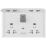 GM 3 Pin Universal Multi Plug Travel Adaptor With 6 AMP For Home Applications, Computers, Laptops - 3019 1 pc 