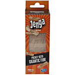 Hasbro Gaming Jenga Mini Hardwood Blocks Stacking Tower Game For Kids Ages 6 & Up, 1 Or More Players, Multicolour 1 pc