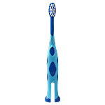 LuvLap Tiny Giffy Kid's Toothbrush - 18M+, Assorted Colour 1 pc