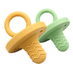 LuvLap Silicone 2 In 1 Baby Soother Pacifier & Teether - 3M+ 2 pcs