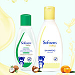 Softsens Baby Natural Hair Oil 100ml + Tear Free Shampoo 200ml 2 pcs