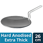 bb home Hard Anodised Curve Tawa - 26 cm, 4.88 mm Thick 1 pc