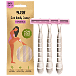 Plush Eco Disposable Body Razor 3 pcs