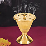 Prime-Metal Brass Designer Agarbatti Stand/Incense Holder 1 pc 