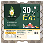Oregganic White Eggs 30 pcs Tray Pack