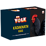 Mr Yolk Kadaknath Eggs 6 pcs Tray Pack