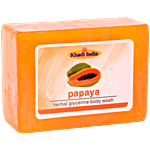 Khadi India Shri Manav Herbal Papaya Glycerine Body Wash Bathing Bar 125 g