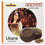 Anuved Herbal Utane Ubtan Natural Scrub Soap Enriched With 15 Exotic Indian Herbs & Rishikesh Gangajal Exfoliating Wholesome Cleansing Scrub For Soft & Glowing Skin 125 g