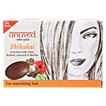 Anuved Herbal Shikakai Hair Soap With Shikakai, Amla, Brahmi, Jaswand, Reetha - For Cleansing, Nourishing & Conditioning 100 g