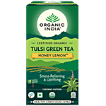 Organic India Tulsi Green Tea - Honey Lemon 1.8 g (25 Bags x 1.8 g Each)