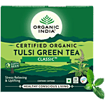 Organic India Tulsi Green Tea - Classic 87 g (50 Bags x 1.74 Each)