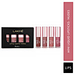 Lakme 9 To 5 Little Matte Thing Mini Liquid Lipsticks - Nudes 8 ml (Pack of 4)