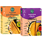 The Naturik Co. Protein Rich Oats & Multigrain Cheela Mix Combo 250 g (Pack of 2)