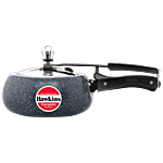 Hawkins Ceramic Non-Stick Pressure Cooker - Inner Lid Cooker, Granite Contura Shaped, Grey, ICC20 2 L
