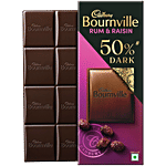 Cadbury Bournville Rum & Raisin 50% Dark Chocolate Bar 78 g 