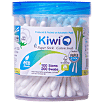 Kiwi Paper Stick Cotton Swab 100 pcs Jar