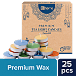 bb home Tealight Candles - Assorted Colours, Upto 2.5 Hour Burning Time 25 pcs